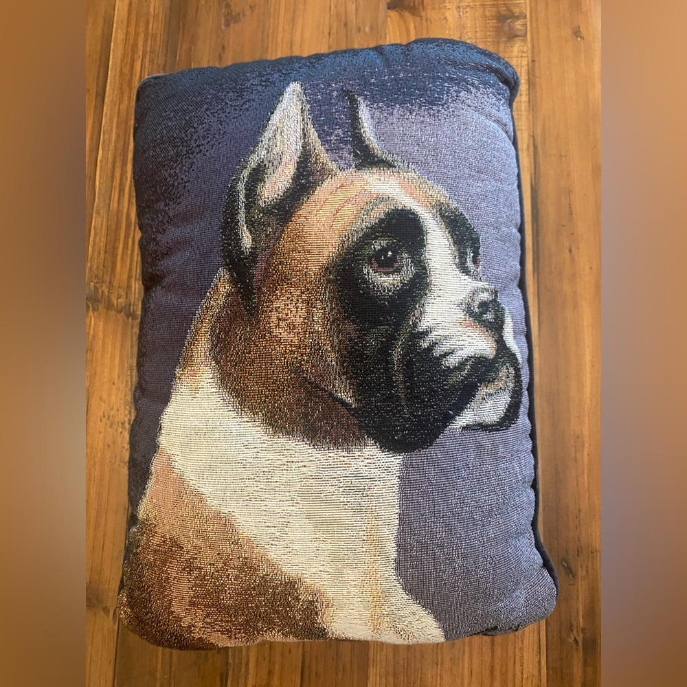Boxer dog pillow